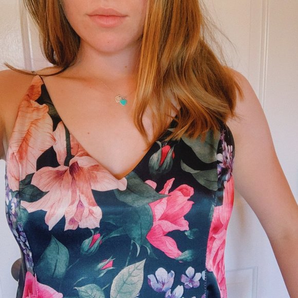 Lux LA Floral Print Halter Mini Dress - Picture 5 of 6